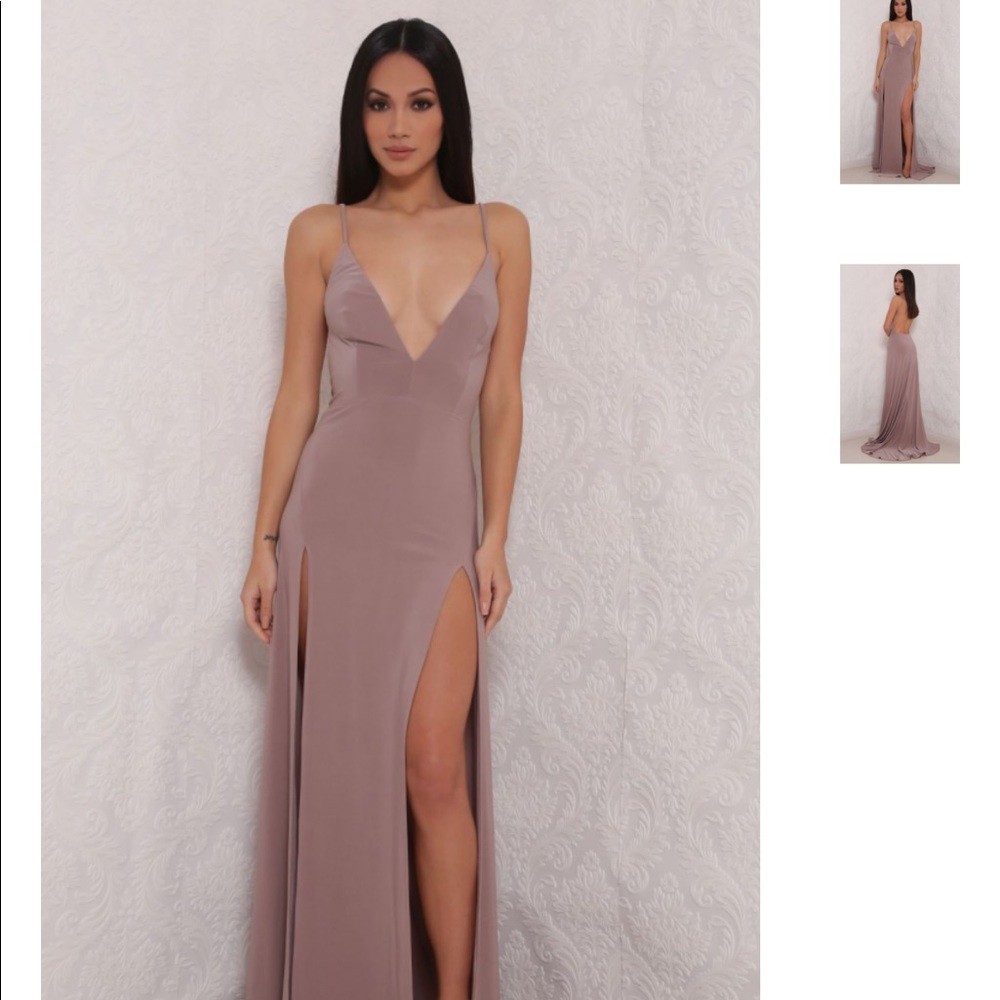 Abyss by Abby Elle Gown Taupe